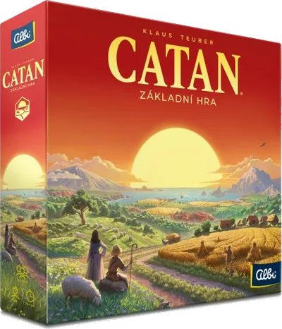 Krabice hry Osadníci z Catanu